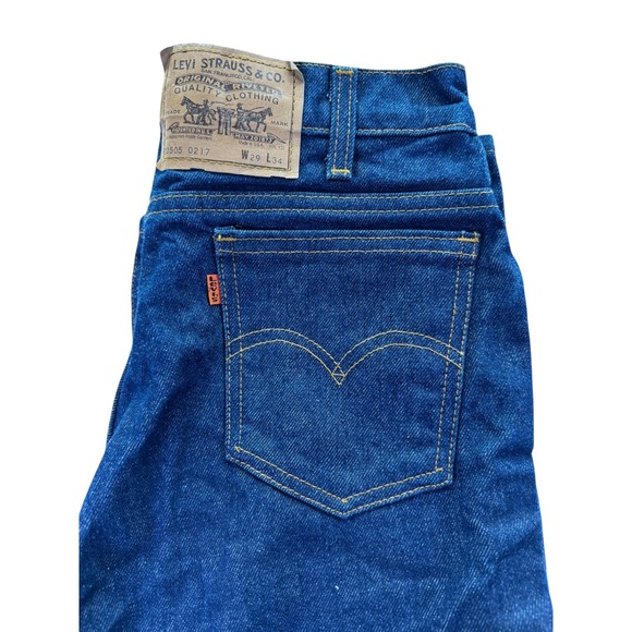 Levi's Other - Vintage Levi's 20505 Orange Tab Made USA Jeans W29 L34 Dark Wash Straight Leg